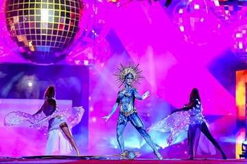 Tapicería Peñate, de Telde, se lleva el tercer premio del concurso de Maquillaje Corporal de 'Studio 54'/Lpcarnaval.